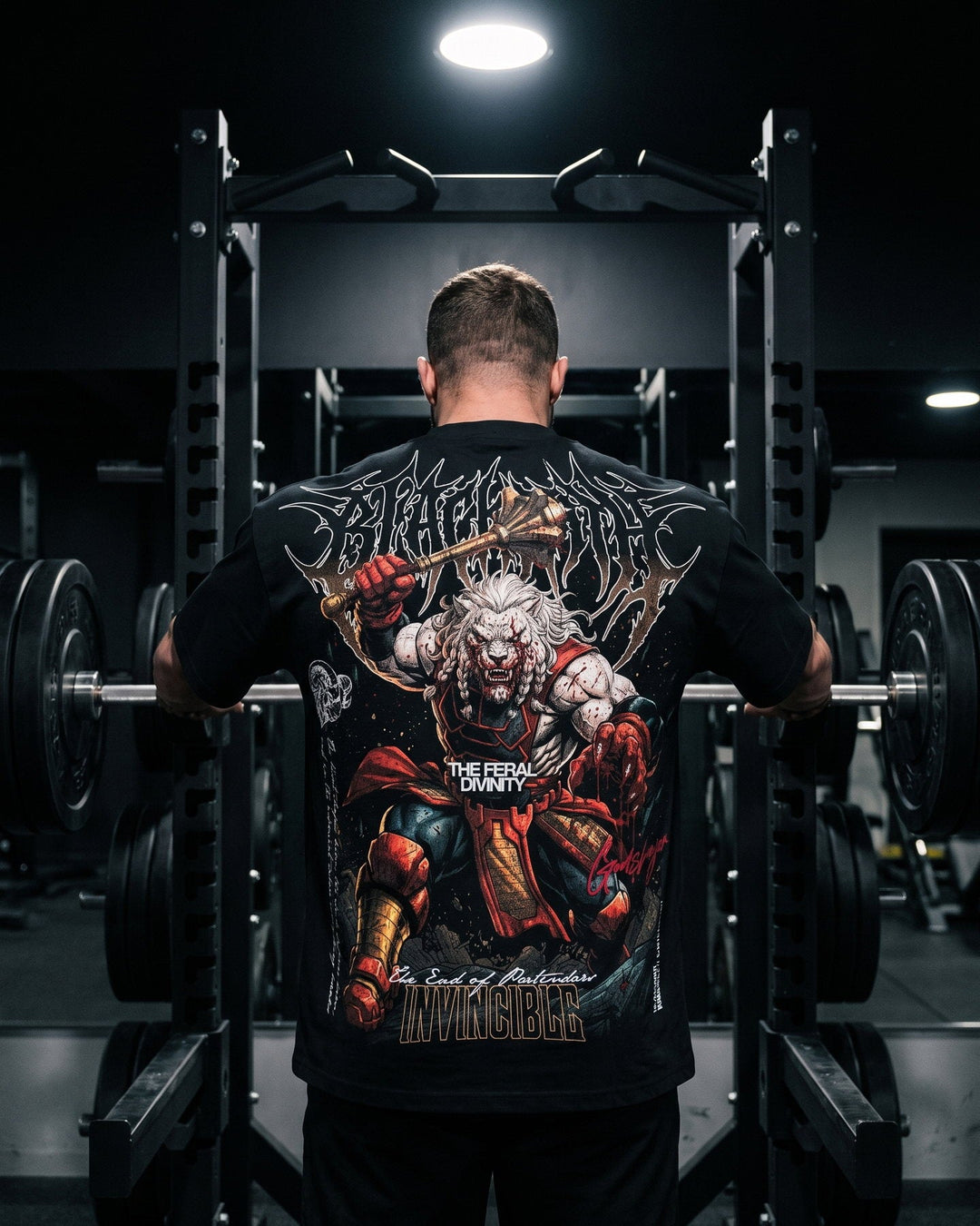 Worthy Death Tee — back print, gym