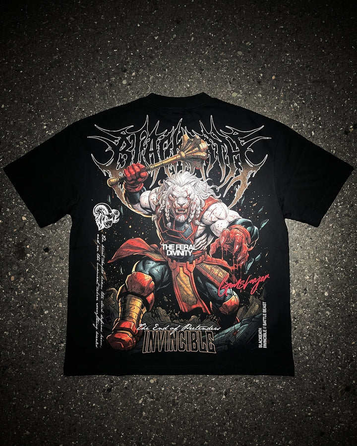 Worthy Death Tee — 7.5oz heavyweight, flat lay