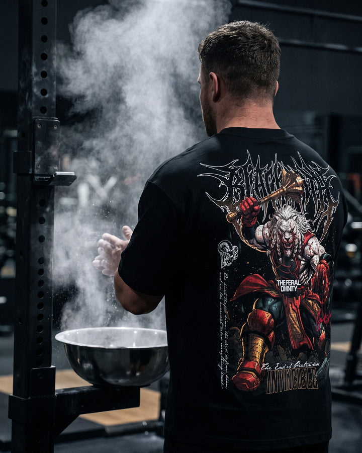 Worthy Death Tee — back print, oversized fit